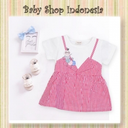 mini dress merah  large